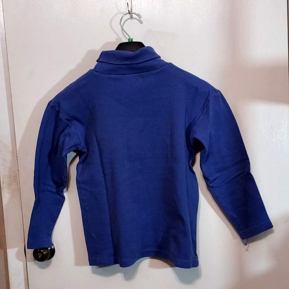 Laura Ashley Womans Colbolt Blue Turtle Neck Pullover  Sz S  Long Sleeves Preppy